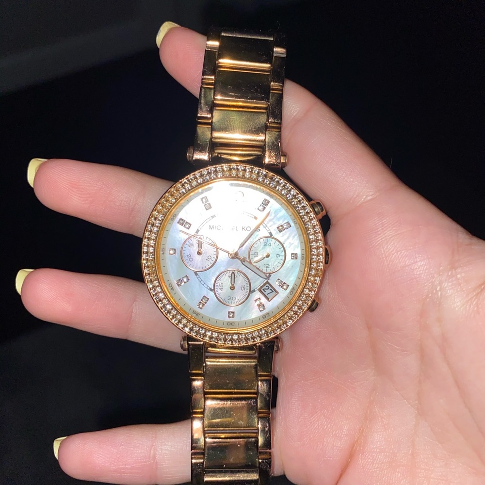 Rose gold Michael Kors watch